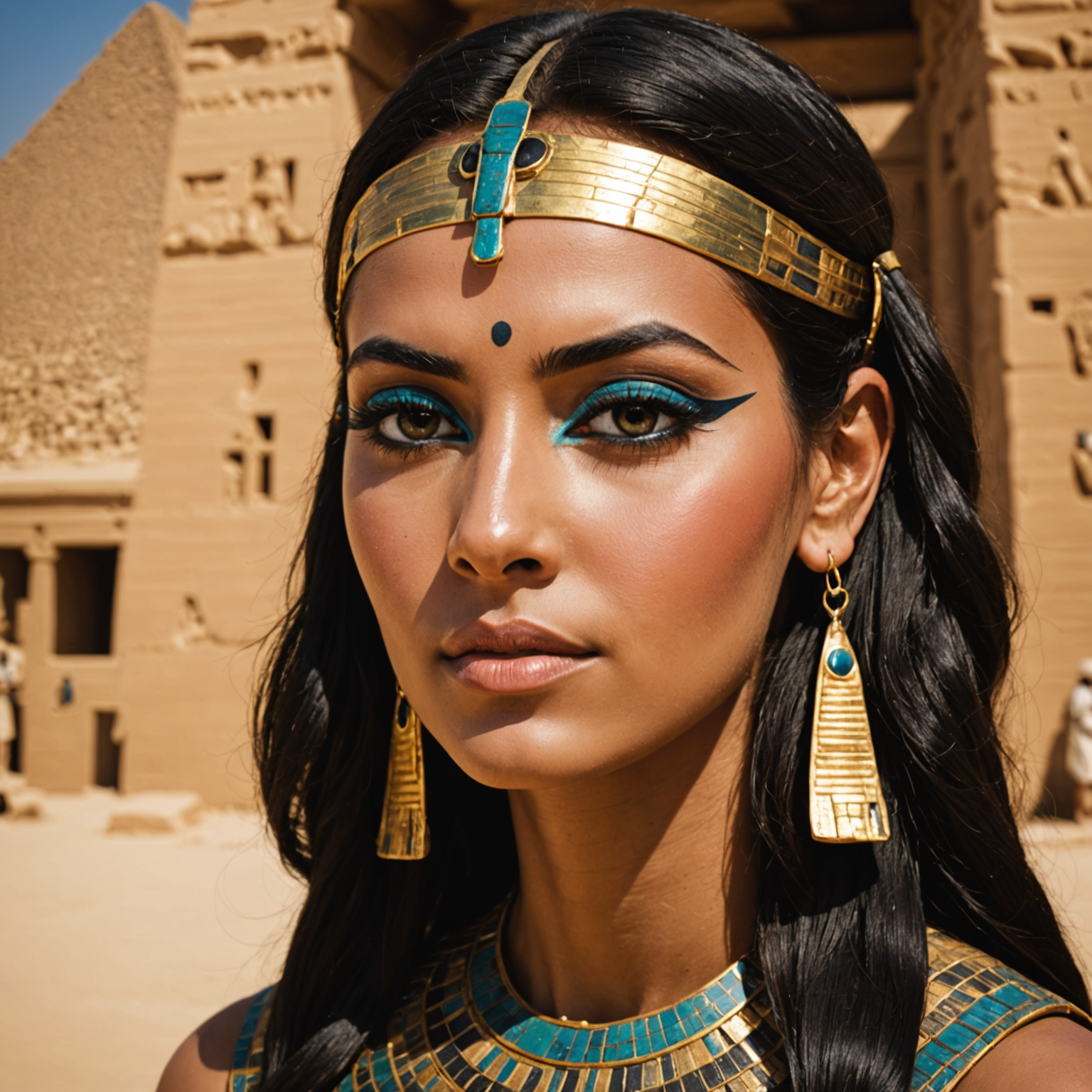 Ancient Egyptians used kohl eyeliner not just for beauty but for protection against the harsh sun and eye infections.