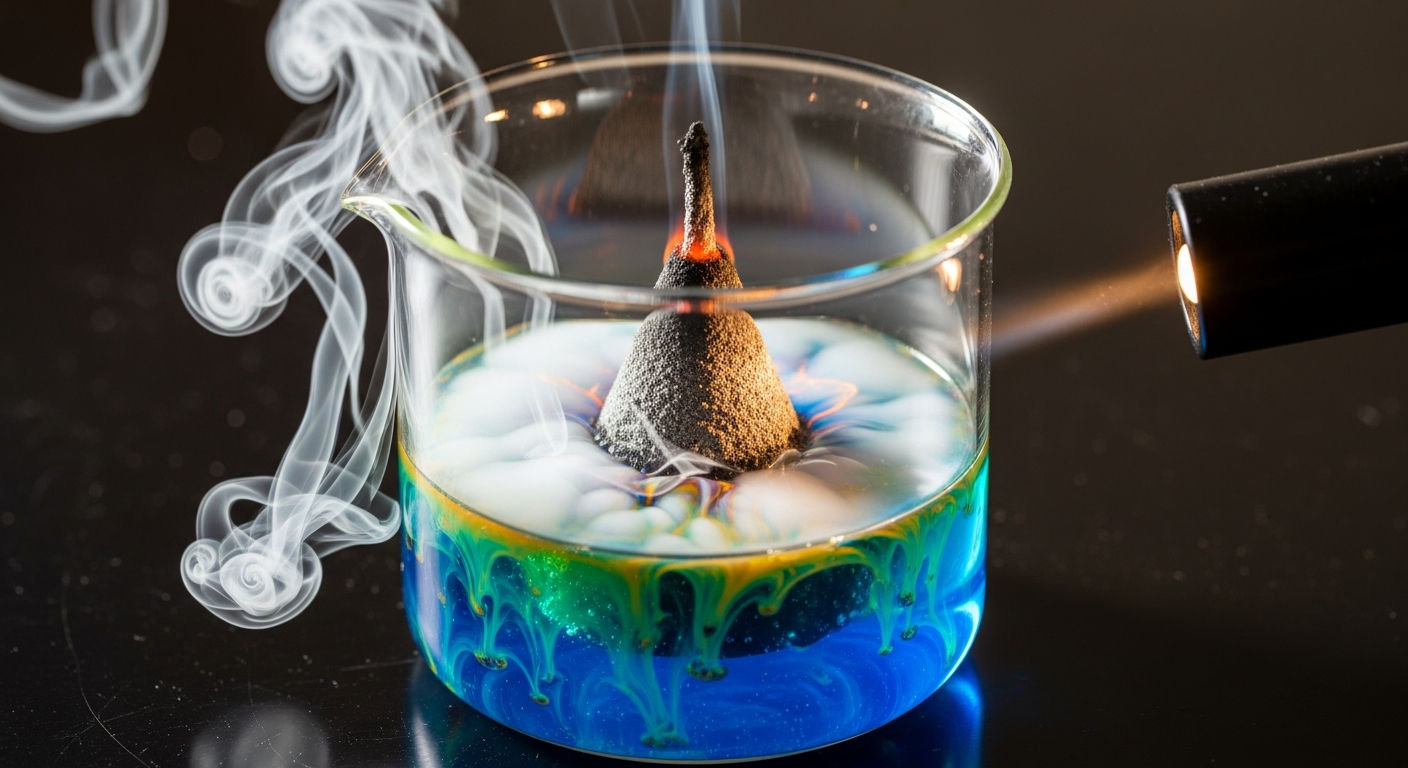 Some reactions pulse and shift like living systems.