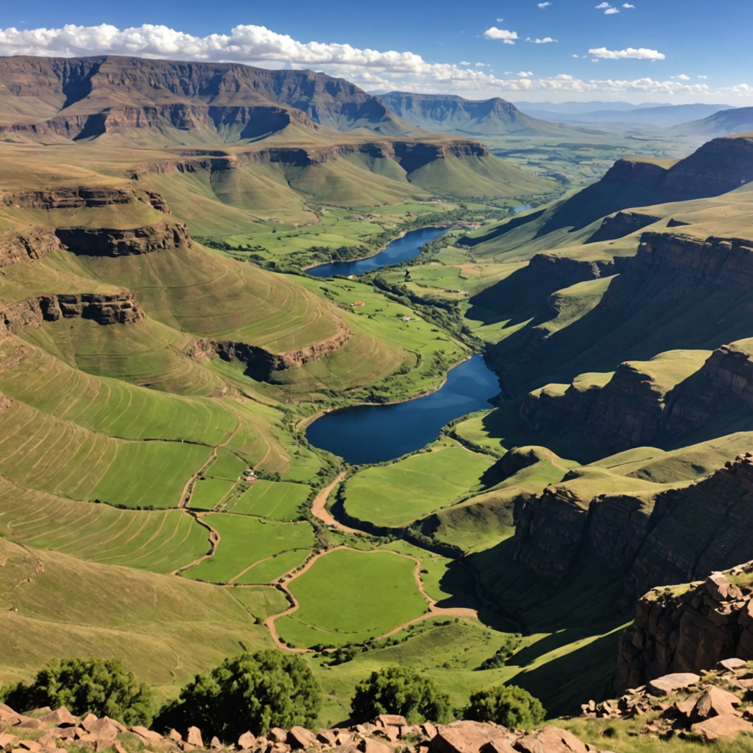 Lesotho, a country entirely surrounded by South Africa, is one of only three enclave countries in the world.