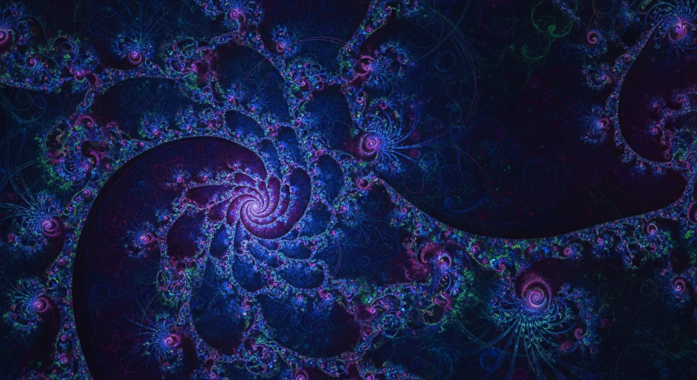Fractals: infinite complexity from simple rules.