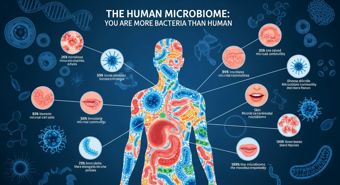 Your microbiome is a vast internal ecosystem.