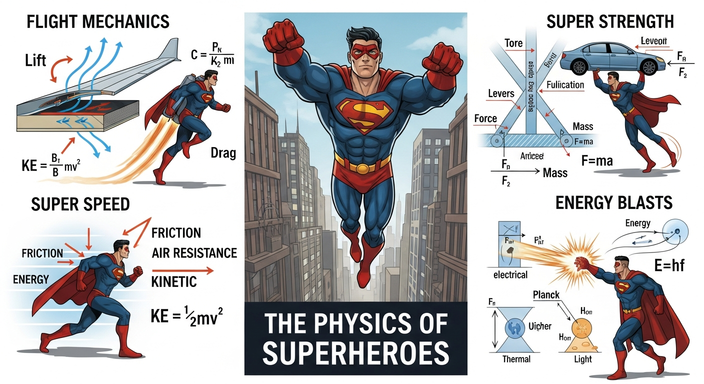 Superpowers collide with real-world physics.