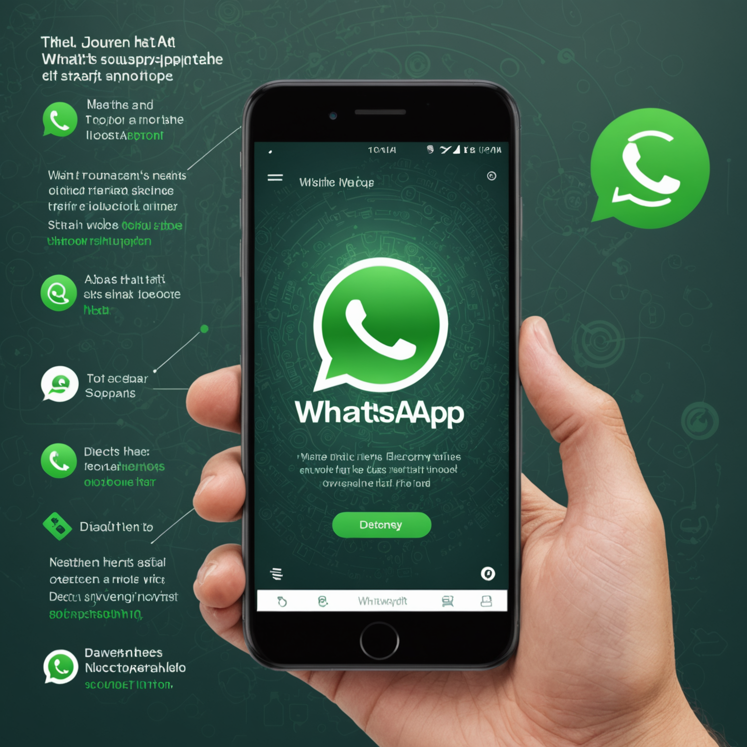 The journey of a WhatsApp message: from your device to your friend's device through secure encryption and the internet.